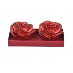 Red Rose Candle in Box Home Decor