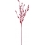 Red Glittered Long Leaf Spray Home Accent
