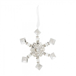 6 Inch Crystal Snowflake Ornament