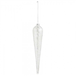 Glass Icicle Ornament