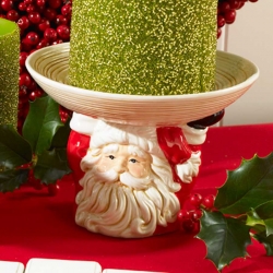 Santa Face Candle Holder