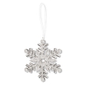 4.5 Inch Clear Snowflake Ornament