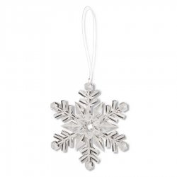 4.5 Inch Clear Snowflake Ornament