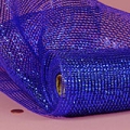 21 x 10 Poly Deco Mesh Metallic Royal Blue