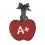 A+ Teacher Apple Ornament
