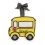 LG Yellow School Bus Ornament 