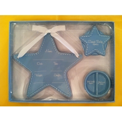 Blue Star- Infant Ceramic Keepsake Gift Set