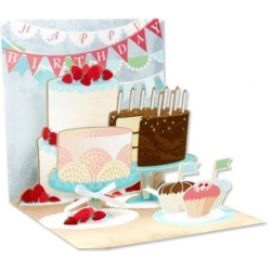 Birthday Cakes Pop-Up Treasures Greeting Cards