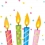 Birthday Candles Pop-Up Treasures Greeting Cards