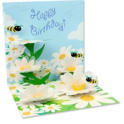 Bees & Daisies Pop-Up Treasures Greeting Cards