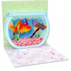 Goldfish Birthday Pop-Up Treasures Greeting Cards