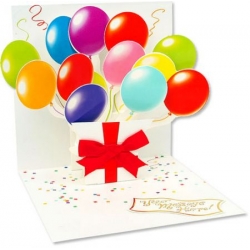 Balloons Pop-Up Treasures Greeting Cards