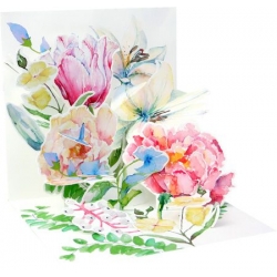 Watercolor Bouquet Pop-Up Treasures Greeting Cards