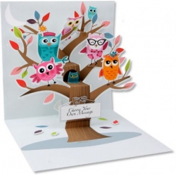 Owl Tree Pop-Up Treasures Greeting Cards