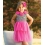 Hot Pink Leopard Rosette Dress - Infant & Toddler