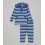 Blue & Gray Stripe Hooded Top & Pants - Infant 12-18 Months