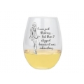 I Was Just Thinking Stemless Wine Glass 
