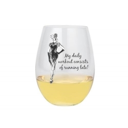 My Daily Workout Stemless Wine Glass 