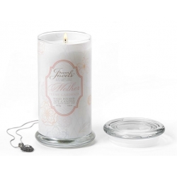 SECRET JEWELS 16-OZ CANDLE JAR, MOTHER-FRESH GARDENIA 