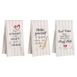 White and Cream Hand Towels